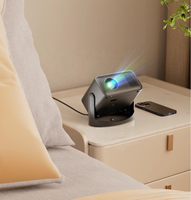 Proyector de Video Digital con Enfoque Eléctrico, Pantalla LCD Inteligente de 720P, Compatible con 1080P y 4K, Inalámbrico, BT, WiFi 5G, Android 12, Keystone Automático