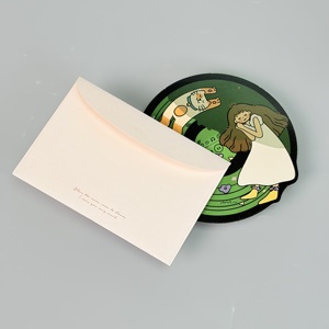 Busta per Inviti Personalizzata <span class=keywords><strong>con</strong></span> LOGO Stile Occidentale, Biglietto di Ringraziamento Creativo per Matrimoni ed Eventi Aziendali, Biglietto di Auguri VIP per Fiere Annuali - Product Image 3