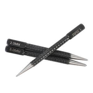 3-Piece Set <b>Black</b> Manual Positioning Punch Hole Locator Round Nail Punch Center Punch with 1.5/2/3mm Sizes for Chisels & Punches - Product Image 5
