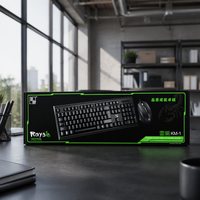Clavier de bureau USB filaire 104 touches à axe marron, Plug-and-Play, élégant, pour le bureau et le gaming, avec souris – En stock