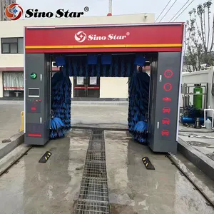 Rusya benzin istasyonu C7 için tekerlek yıkama ile Sino Star otomatik belirtilen yüksek kaliteli rollover araba yıkama makinesi