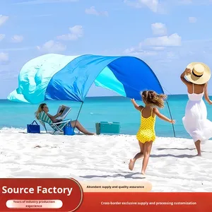 Toldo de Playa Rectangular de Poliéster <span class=keywords><strong>para</strong></span> Exteriores, Resistente al Viento, Portátil, Ligero y de Apertura Rápida - Product Image 2