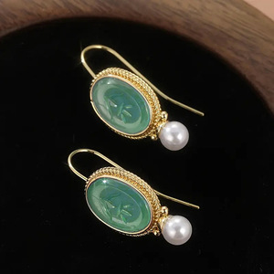 Orecchini Pendenti Classici con Perle Simulate per Donne, Eleganti e Alla Moda per Uso Quotidiano - Product Image 3