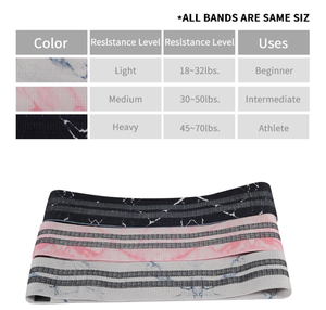 Set di Fasce Elastiche in Cotone per Allenamento, Bande di Resistenza per Palestra e Fitness, Livello Avanzato per Yoga ed Esercizi, Fasce per Anca e Loop per Glutei - Product Image 6