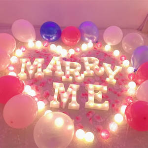 Événements de proposition romantique Épousez-moi Lettres de chapiteau Lettres de chapiteau d'ampoule de 4 pieds - Product Image 6
