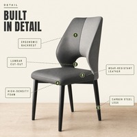 Chaises de restaurant en métal, chaise de salle à manger avec structure en acier, style industriel pour café, hôtel, bistrot