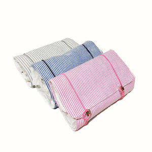 20pcs Lot Seersucker Organisateur Sacs <span class=keywords><strong>GA</strong></span> US Entrepôt Détachable Suspendu Roll-Up Trousse <span class=keywords><strong>De</strong></span> Maquillage Cadeau Voyage Trousse <span class=keywords><strong>De</strong></span> Toilette DOM2538 - Product Image 1
