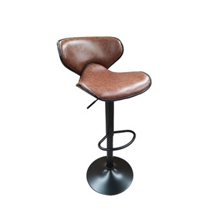 <span class=keywords><strong>Table</strong></span> à manger haute en cuir de comptoir de cuisine tabouret de <span class=keywords><strong>bar</strong></span> à hauteur réglable avec base chromée chaise de <span class=keywords><strong>bar</strong></span> en Pu vente en gros - Product Image 2