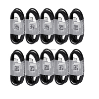 Câble de données de charge rapide USB-C d'origine OEM pour Samsung S8 S9 S10 S20 S23 Note 20 10 1,2 m, tressé en métal TPE