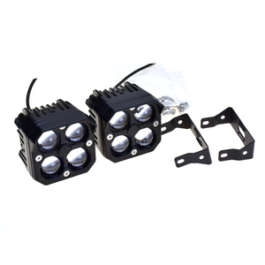 SENLO X7 Nouveauté Feux de conduite miniatures bicolores 12V Lentille bleue LED Feux de route et de croisement antibrouillard pour voitures et motos - Product Image 5
