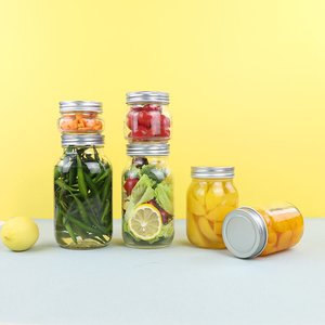 Di alta qualità 4oz 8oz 12oz 16oz 25oz 32oz barattolo di <span class=keywords><strong>vetro</strong></span> con coperchio per l'inscatolamento - Product Image 3