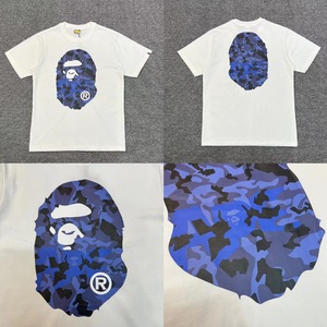 T-shirt à manches courtes personnalisé en coton vintage épais 260g avec imprimé lettre requin pour Ape Head, pour la vente en gros transfrontalière - Product Image 5