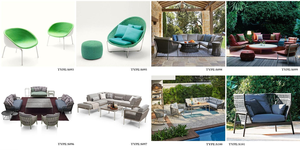 Langlebiges Leichtgewichtiges Modernes Aluminium-Sofaset Allwetter-Stoff Dicke Kissen Faltbar UV-Beständig für Hotel Villa Außenbereich - Product Image 4