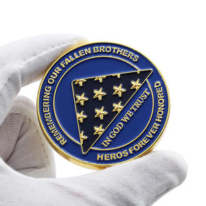 Diseñe su propio logotipo Promoción barata Moneda conmemorativa 3D personalizada Moneda de desafío de metal dorado brillante - Product Image 1