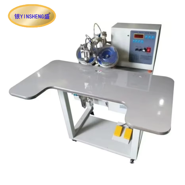 Double Plates Automatic Computer Ultrasonic Motorized Cotton Rhinestone Setting Machine for Wedding Dress Diamond Setting 1-Year