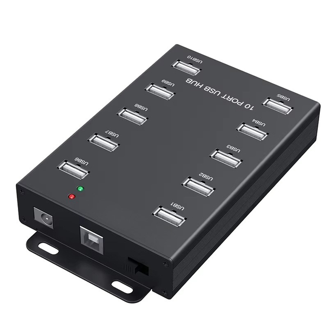 Industrial 10 Port Usb 2.0 Hub for Phone Accessories  Usb Charging Hub