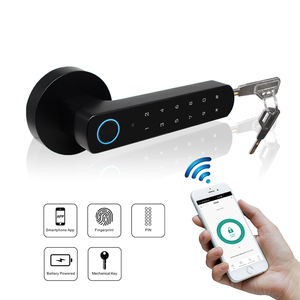 Tuya App Smart Locks prend en charge le Port USB pour l'alimentation <span class=keywords><strong>d</strong></span>'urgence <span class=keywords><strong>Bluetooth</strong></span> Fingerprint Lock avec clé Fournitures de serrurier pour le choix de la serrure - Product Image 1