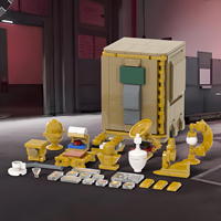 MOC1799 Caja de Seguridad Color Arena, 290 Piezas, Juego de Bloques de Construcción de Plástico para Armar y Coleccionar, Regalo para Niños