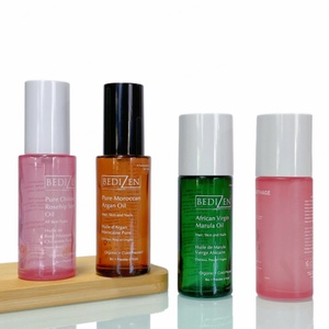 Cylinder Shape Glass Frosted <b>Pump</b> Cream Serum <b>Bottle</b> Packaging 50ml Cosmetic Glass <b>Pump</b> <b>Bottles</b> for Skincare - Product Image 1