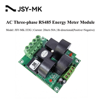 Module de compteur d'énergie triphasé JSY-MK-333G 50A avec CT intégré, carte de surveillance de puissance RS485 Modbus RTU pour chargeur de VE