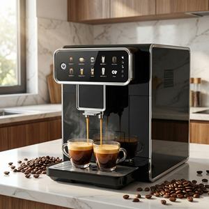 Pequeña Máquina de Espresso Semiautomática con Bomba y Vaporizador de Leche para Uso Doméstico - Product Image 1