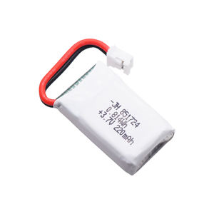 Wiederaufladbare <span class=keywords><strong>3</strong></span>,7V 220mAh 20C Lipo 851724 Pouch Lithium-Ionen-Polymer-Batterien für RC-Flugzeug Drohne Helikopter Auto - Product Image 3
