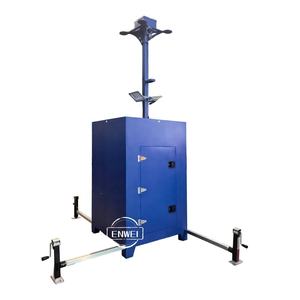 Remolque Móvil con Cámara de CCTV Solar y Mástil Telescópico de 6 m para Obras de Construcción - Product Image 6