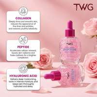 Sérum au collagène TWG RTS pour le visage, raffermissant, anti-rides, hydratant, réduit les ridules, soin de la peau au collagène