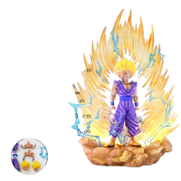 7 figurines de collection lumineuses en PVC de Gohan Super Saiyan, faites à la main, de la série Magic Sun, modèle d'animation, cadeau