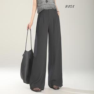 <span class=keywords><strong>Pantaloni</strong></span> lunghi Casual eleganti e comodi da donna 2025 <span class=keywords><strong>con</strong></span> tasche elastiche Logo formale antirughe - Product Image 2