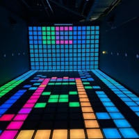 Piste de danse LED interactive Super Grid pour jeux intérieurs, pour enfants et adultes, jeu d'animation amusant pour parcs d'attractions et jardins, idéal pour l'éducation