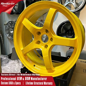 ล้อแม็กซ์ RAYS Gram Lights 57CR สีเหลือง ขอบ 15-22 นิ้ว 5x114.3 5x120 สำหรับ BMW G20 G30 Mercedes AMG C63 <span class=keywords><strong>Porsche</strong></span> <span class=keywords><strong>Panamera</strong></span> Nissan - Product Image 1