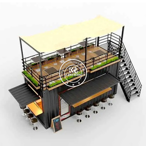 ร้านอาหารแบบโมดูลาร์ในตู้คอนเทนเนอร์แบบถอดประกอบได้ ปี 2025 ใช้เป็นบาร์สำเร็จรูป โกดัง โครงสร้างเหล็กแผ่นแซนวิช ทันสมัย - Product Image 3