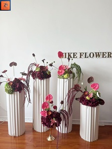 ZIKE el yapımı yapay yeşil ve kırmızı çiçekler ortanca sıcak satış yapay çiçek Arch düğün arka planında düğün için - Product Image 3