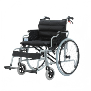 Silla de Ruedas Deportiva Manual Plegable Extra Ancha con Neumáticos Anchos para Personas Mayores, Discapacitadas, Paralizadas y Obesas, 1 Año de Garantía - Product Image 1