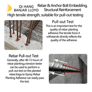 Adhesivo Químico de Dos Componentes para Refuerzo Estructural, Epoxi de Construcción de Curado Rápido para Unión de Barras de Acero - Product Image 2