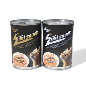 Lata húmeda de comida para gatos, 400g, con logotipo privado, partículas de carne en trozos, comida para gatos en lata - Product Image 1