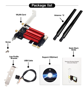 Zghon nội bộ wifi 5 AC1200 Card mạng băng tần kép 2.4G/5GHz 802.11ac BT 4.0 Máy tính để bàn Windows 7/8/10/11 PCI-E adapter không dây - Product Image 6