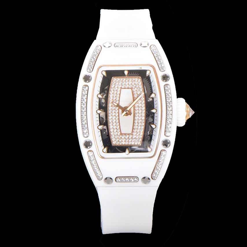 Diamond-set White Gold Tone