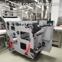 Machine de laminage à chaud à bande étroite pour l'application de colle sur étiquettes adhésives, machine de laboratoire pour le papier/le film/le ruban