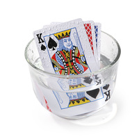 Neue Maßgefertigte Personalisierte Luxuriöse Umweltfreundliche Plastik-Pokerkarten Glatte Wasserfeste Schwarze Spielkarten Goldplattierte Langlebige Poker-Decks