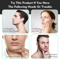 Appareil d'entraînement musculaire facial en forme de U, nouveau matériel d'entraînement pour les muscles du visage, boule à mâcher pour la mâchoire, machine d'exercice pour la mâchoire, pièces et accessoires