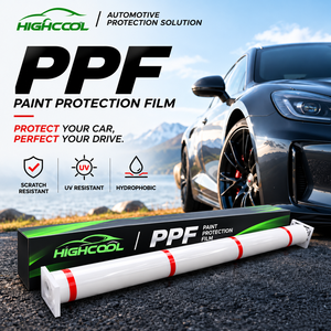 HIGHCOOL Film de protection de peinture automobile transparent PPF 1,52*15m, haute brillance, anti-jaunissement, résistant aux chocs, TPU - Product Image 1
