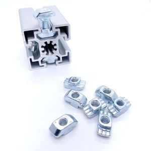 Drop-in <strong>T</strong> <strong>Nuts</strong> Minde High Efficiency Safety Carbon Steel 10mm Slot <strong>T</strong> Hammer Head <strong>Nut</strong> for 4040 4545 5050 Aluminum Profie - Product Image 3