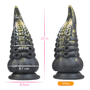 Realistic Lifelike Octopus Silicone Dildo Huge Anal Plug with Strong Suction Cup Luminous Monster Butt Plug for Women - Product Image 2
