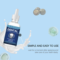 Suero Blanqueador Dental Líquido con Menta para Higiene Bucal 60ML, Elimina Manchas de Placa Amarilla y Negra en los Dientes