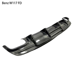 Para <span class=keywords><strong>mercedes</strong></span>-<span class=keywords><strong>benz</strong></span> <span class=keywords><strong>CLA</strong></span>-Class W117 FD estilo difusor trasero de fibra de carbono 2013-2020 - Product Image 5