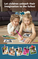 Cámara de Impresión Instantánea para Niños SourcingArk, Unicornio/Dinosaurio, Pantalla IPS de 2 Pulgadas, Foto y Video HD, Batería de 1600 mAh, Juguete Portátil, Regalo Q5