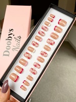 Boîte cadeau magnétique en forme de livre personnalisée, revêtement UV, gaufrage, lamination mate, paillettes, emballage pour ongles artificiels, ongles pressés