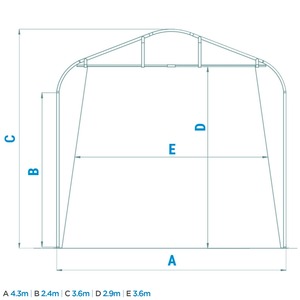 Tente de dôme galvanisée portative personnalisable de haute qualité de structure métallique en acier avec porte coulissante à vendre - Product Image 5